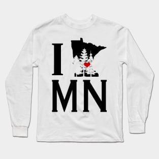 I love MN Long Sleeve T-Shirt